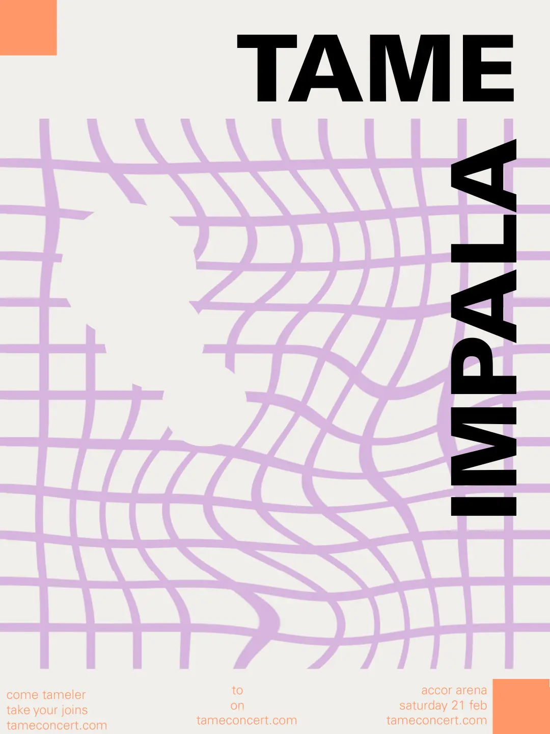 Affiche de concert fictive style swissed 